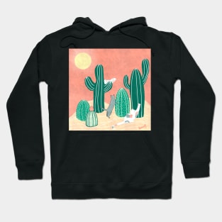 Cats in Desert - Day Hoodie